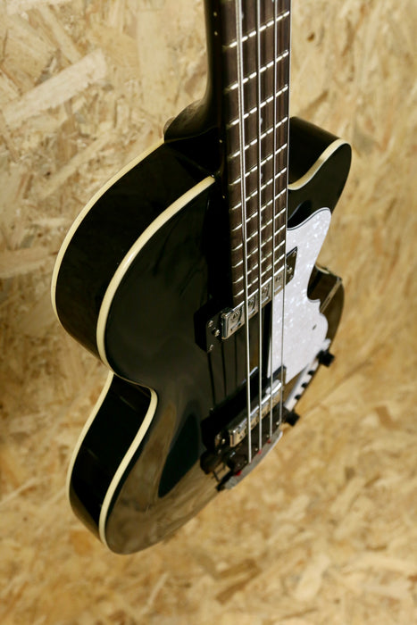 Hofner Ignition SE Club Hollow Body Bass Guitar Black - Pre-owned