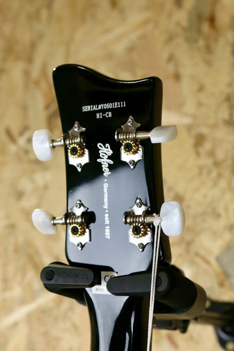 Hofner Ignition SE Club Hollow Body Bass Guitar Black - Pre-owned