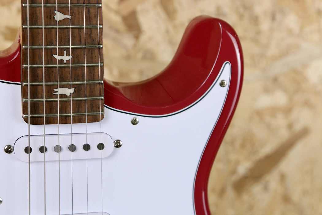 2025 PRS SE Silver Sky in Derby Red | John Mayer Signature - Pre-owned