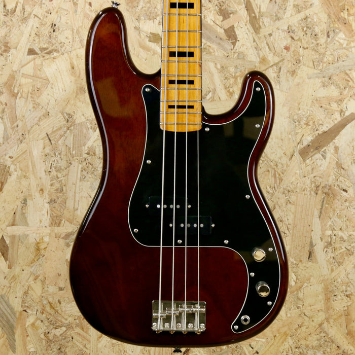 2023 Squier Classic Vibe 70's Precision Bass Guitar in High Gloss Walnut - Pre-owned
