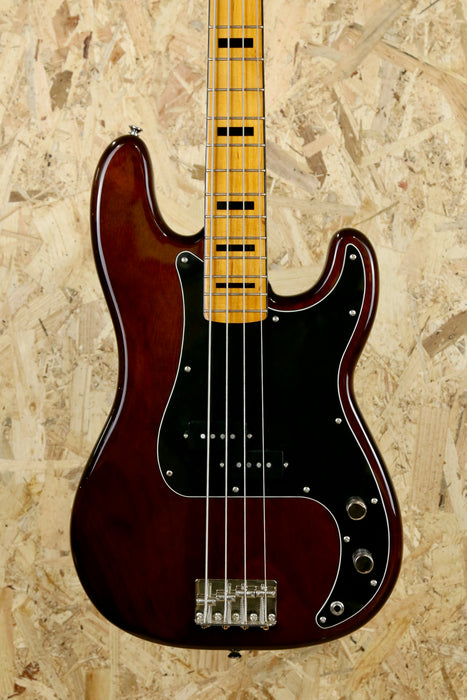 2023 Squier Classic Vibe 70's Precision Bass Guitar in High Gloss Walnut - Pre-owned
