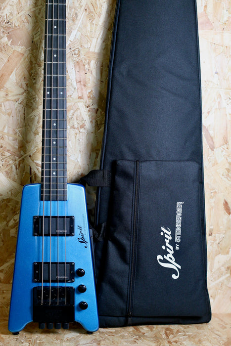 Steinberger Spirit XT-2 Headless Bass Guitar Blue - Pre-owned