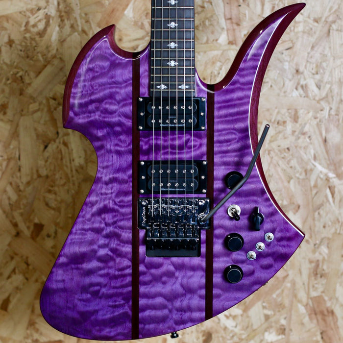 BC Rich Legacy Series Mockingbird ST with Floyd Rose in Transparent Purple - Pre-Owned