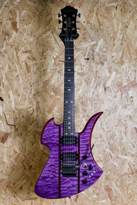 BC Rich Legacy Series Mockingbird ST with Floyd Rose in Transparent Purple - Pre-Owned