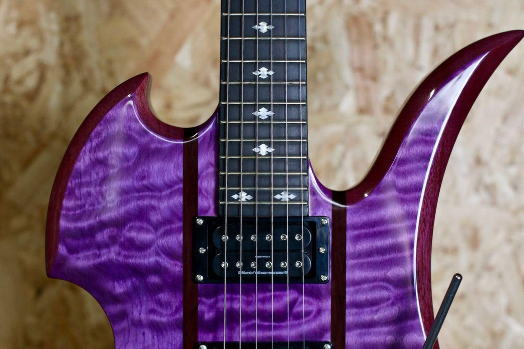 BC Rich Legacy Series Mockingbird ST with Floyd Rose in Transparent Purple - Pre-Owned