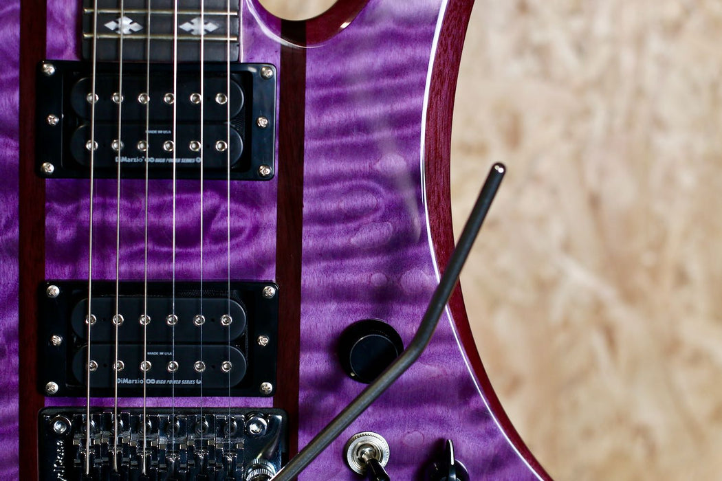 BC Rich Legacy Series Mockingbird ST with Floyd Rose in Transparent Purple - Pre-Owned