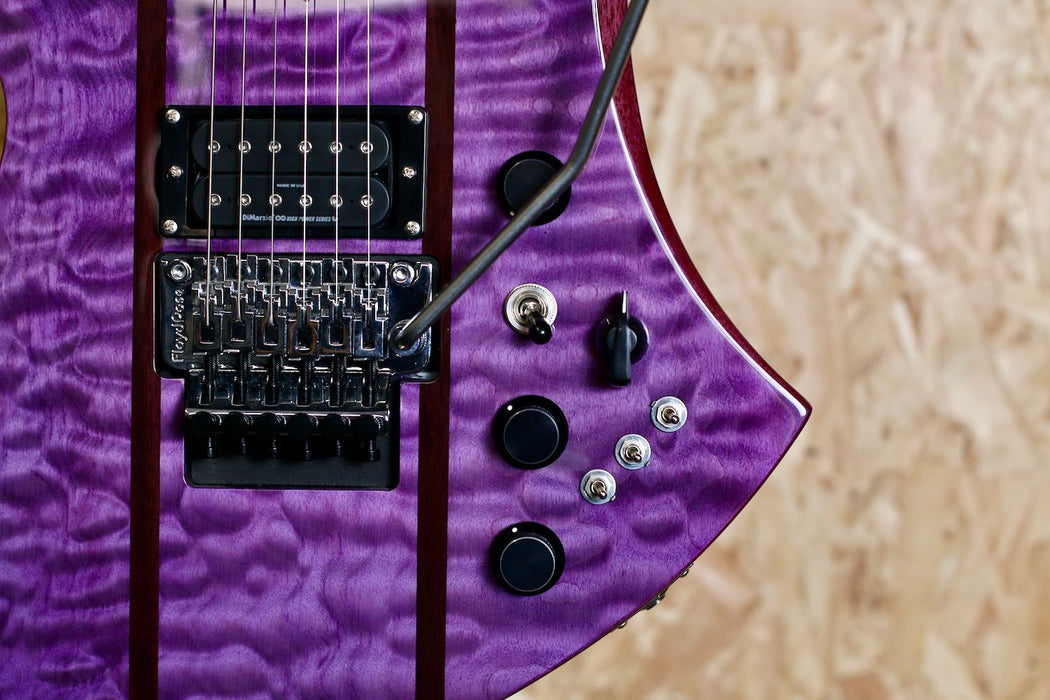 BC Rich Legacy Series Mockingbird ST with Floyd Rose in Transparent Purple - Pre-Owned