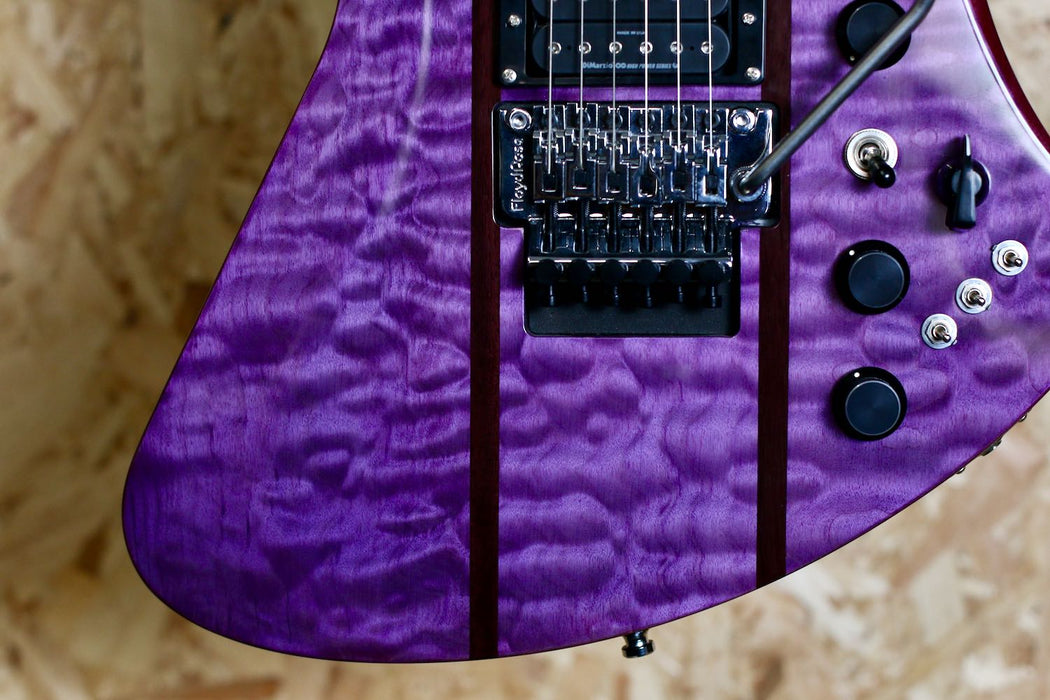 BC Rich Legacy Series Mockingbird ST with Floyd Rose in Transparent Purple - Pre-Owned