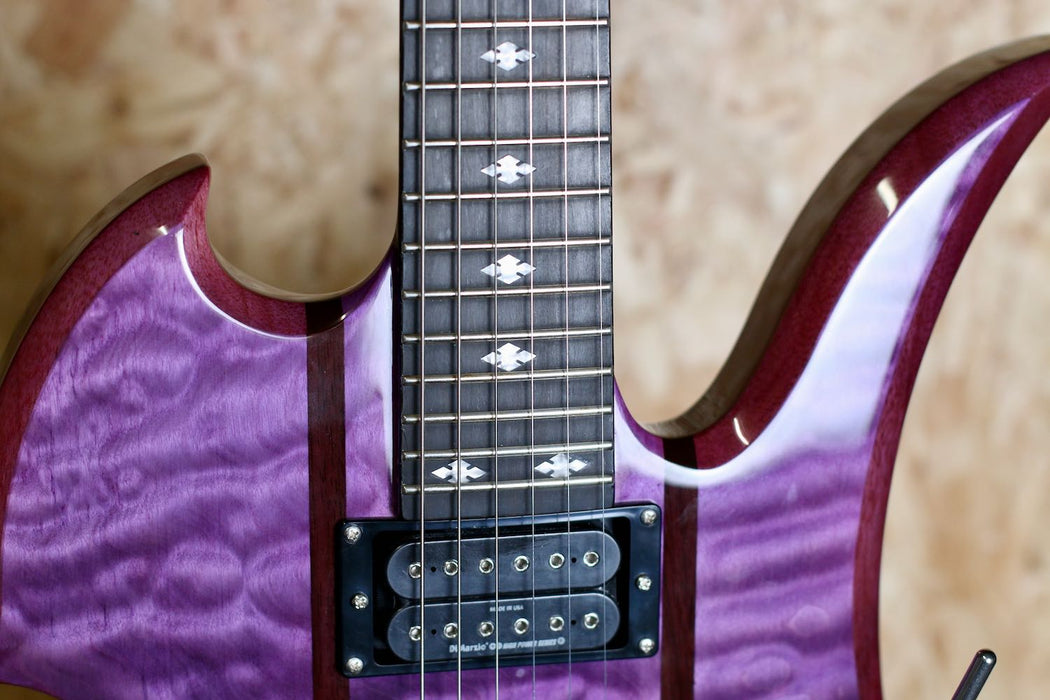 BC Rich Legacy Series Mockingbird ST with Floyd Rose in Transparent Purple - Pre-Owned