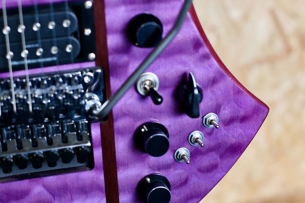 BC Rich Legacy Series Mockingbird ST with Floyd Rose in Transparent Purple - Pre-Owned