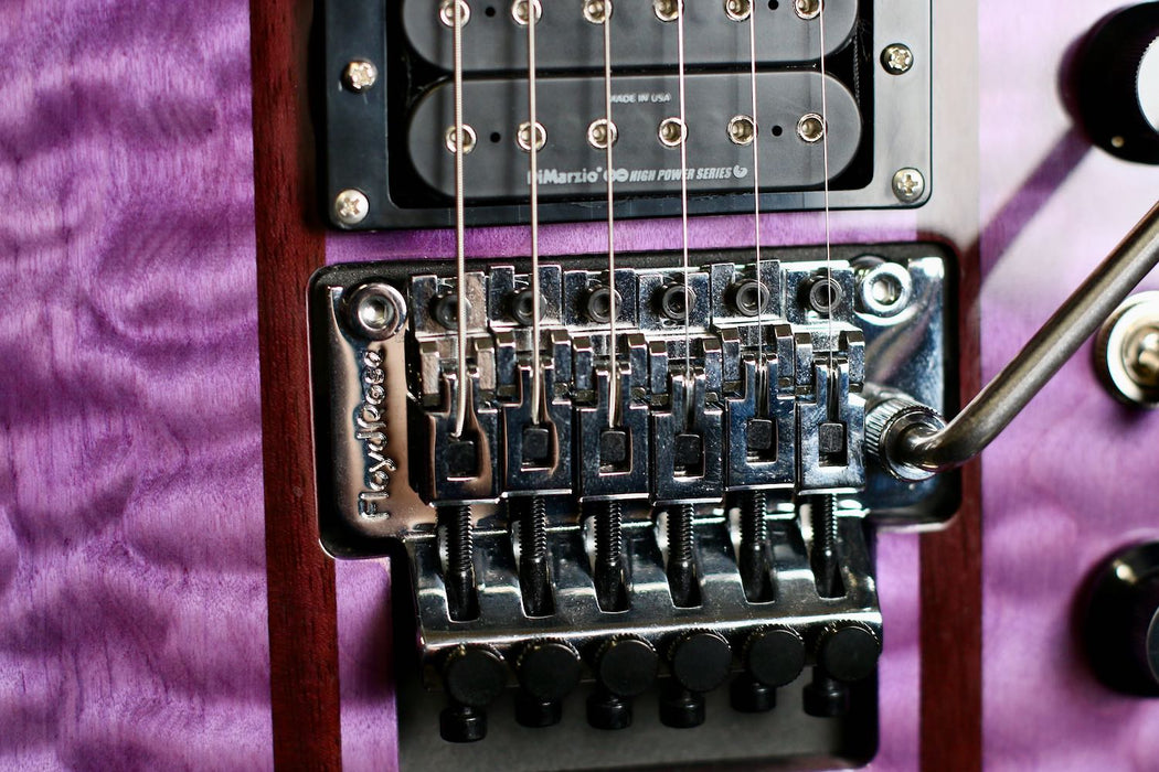 BC Rich Legacy Series Mockingbird ST with Floyd Rose in Transparent Purple - Pre-Owned