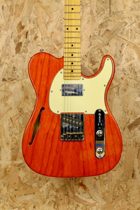 G&L Tribute Series Asat Classic Semi Hollow in Clear Orange - Pre-Owned