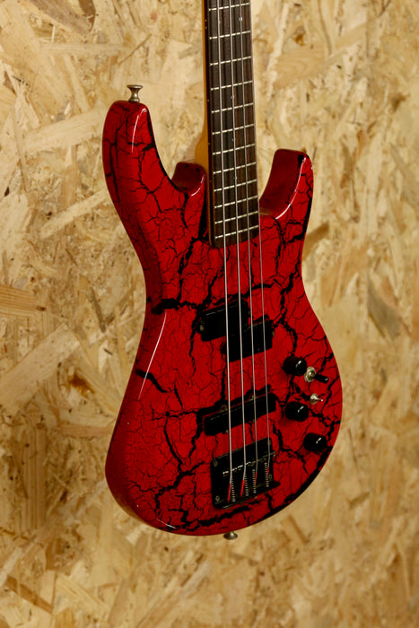Aria Pro II CTB Series Bass Guitar in Red & Black - Pre-owned