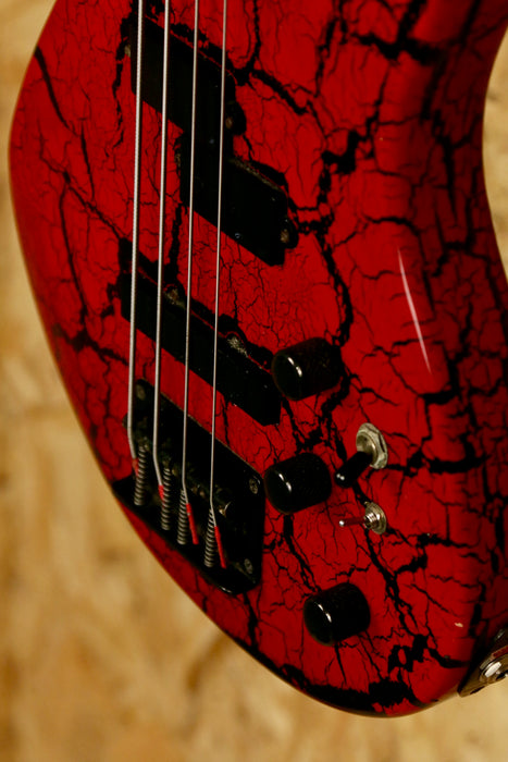 Aria Pro II CTB Series Bass Guitar in Red & Black - Pre-owned