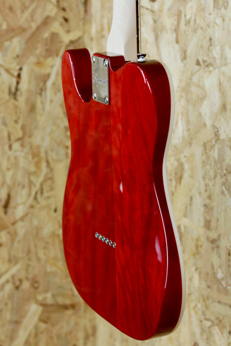 Fender Squier Affinity Series® Telecaster® FMT SH, Laurel Fingerboard, White Pickguard, Crimson Red Transparent