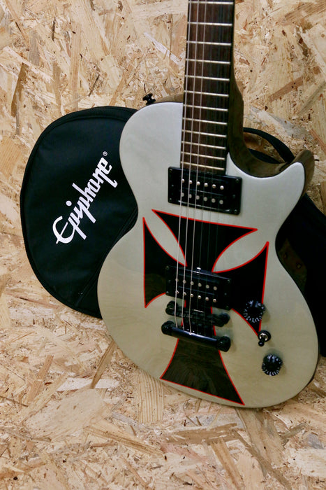2004 Epiphone Baritone Iron Cross Les Paul Made In Korea - Pre-owned