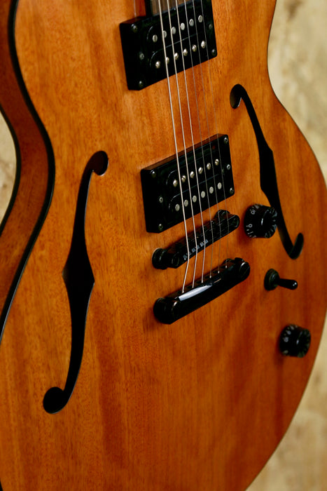 Hofner Ignition Verythin Electric Guitar Semi Hollow - Natural Stain - Pre-owned