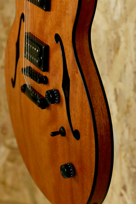 Hofner Ignition Verythin Electric Guitar Semi Hollow - Natural Stain - Pre-owned