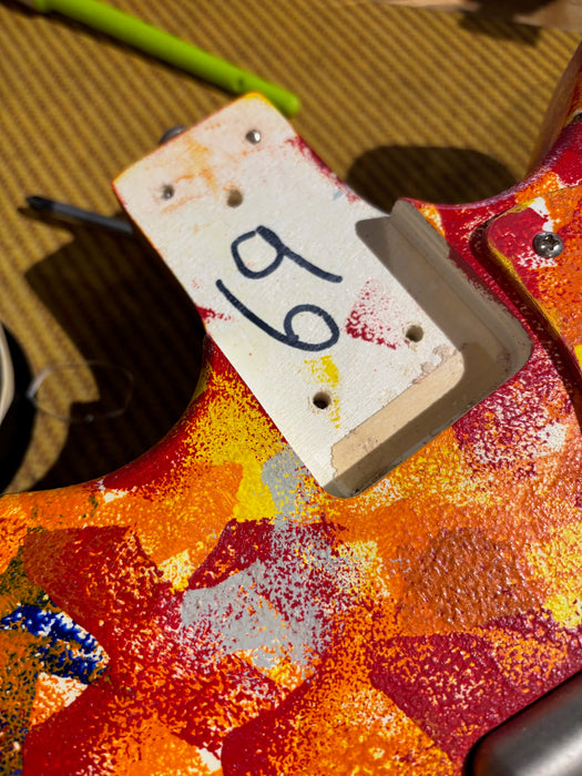 ON HOLD - Danelectro '59 DC Original Spec Limited Edition Psychedelic Guitar Hand Painted 69/200 - Pre-Owned