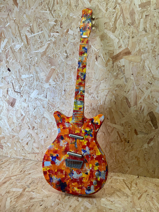 ON HOLD - Danelectro '59 DC Original Spec Limited Edition Psychedelic Guitar Hand Painted 69/200 - Pre-Owned