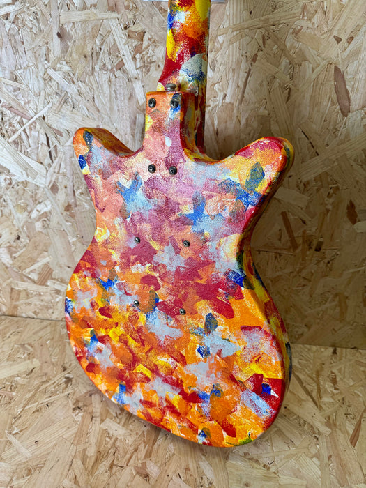 ON HOLD - Danelectro '59 DC Original Spec Limited Edition Psychedelic Guitar Hand Painted 69/200 - Pre-Owned