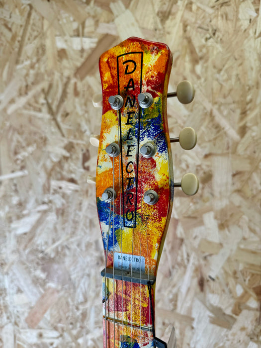 ON HOLD - Danelectro '59 DC Original Spec Limited Edition Psychedelic Guitar Hand Painted 69/200 - Pre-Owned