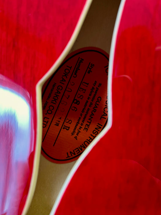 Tokai UES78  SR Cherry Red Semi Hollow Electric Guitar - B-Stock