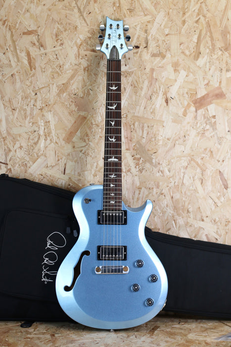 2015 PRS S2 Singlecut Semi Hollow - Ice Blue Fire Mist - Gig Bag