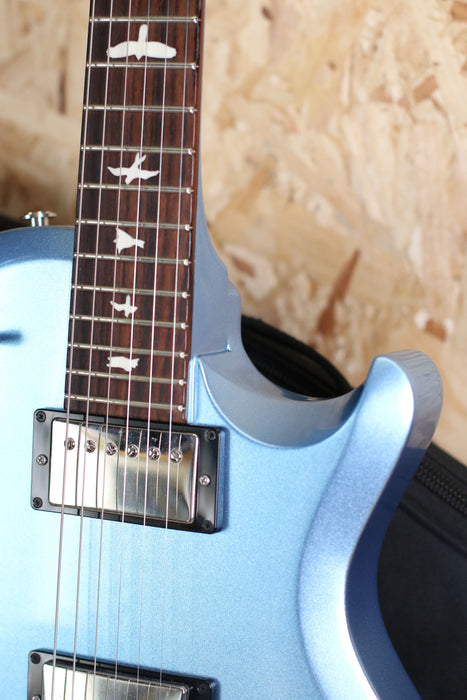 2015 PRS S2 Singlecut Semi Hollow - Ice Blue Fire Mist - Gig Bag