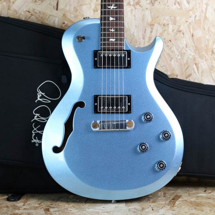 2015 PRS S2 Singlecut Semi Hollow - Ice Blue Fire Mist - Gig Bag