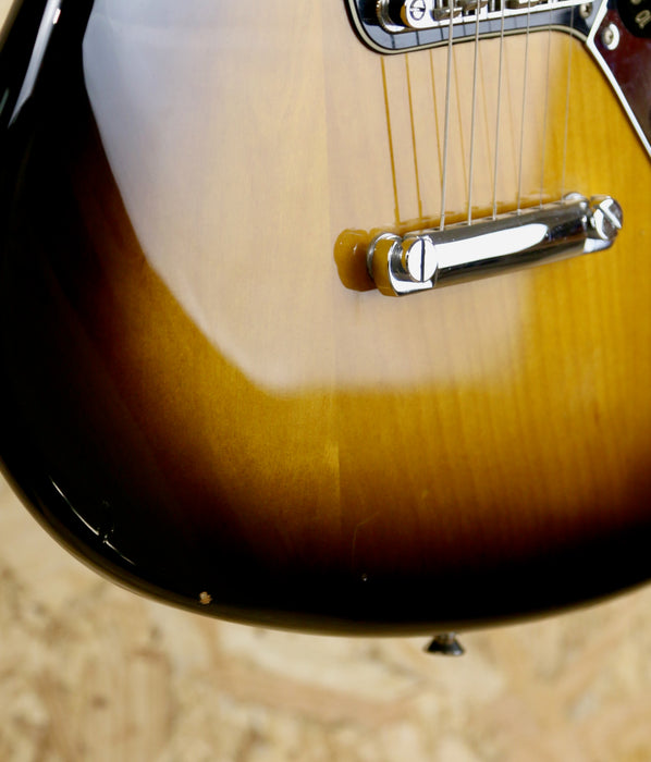 2011 Fender Jaguar P90 Blacktop 2 Tone Sunburst MIM Rosewood Board - Pre-owned