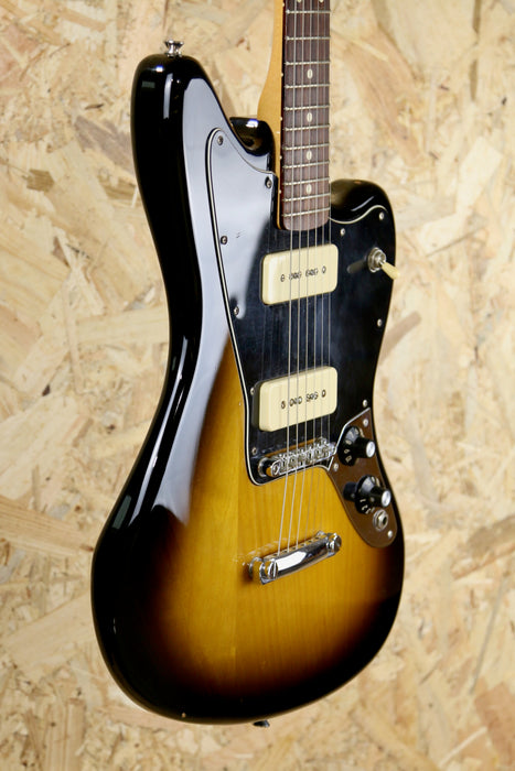 2011 Fender Jaguar P90 Blacktop 2 Tone Sunburst MIM Rosewood Board - Pre-owned