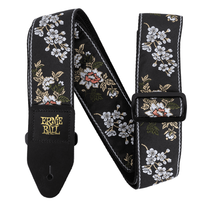 Ernie Ball Jacquard Guitar Strap - White Blossom