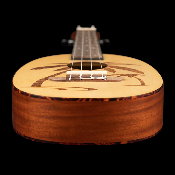 Ortega Bonfire Series Concert Ukulele Spruce/ Sapele Natural - RUPA5