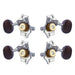 Grover U99 Series Sta-Tite Ukulele Pegs (Set of 4) ~ Chrome ~ Rosewood Buttons