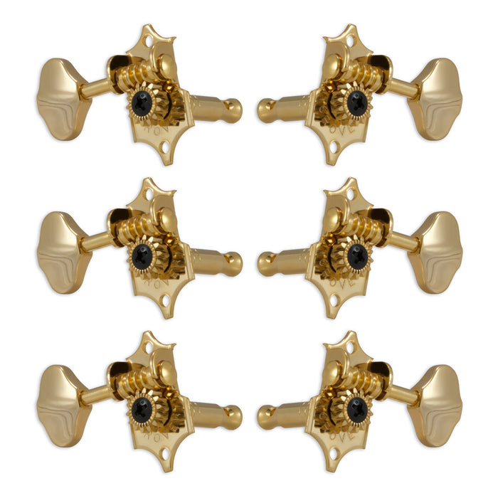 Grover STA-TITE Machineheads ~ 3+3 ~ Vertical ~ Gold