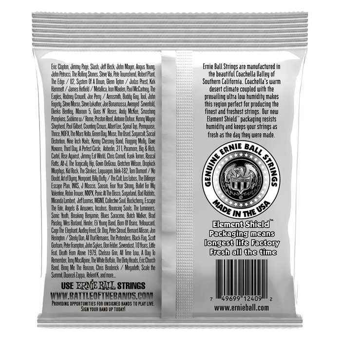 Ernie Ball 2409 Ernesto Palla Nylon Ball End Silver Set 28-42