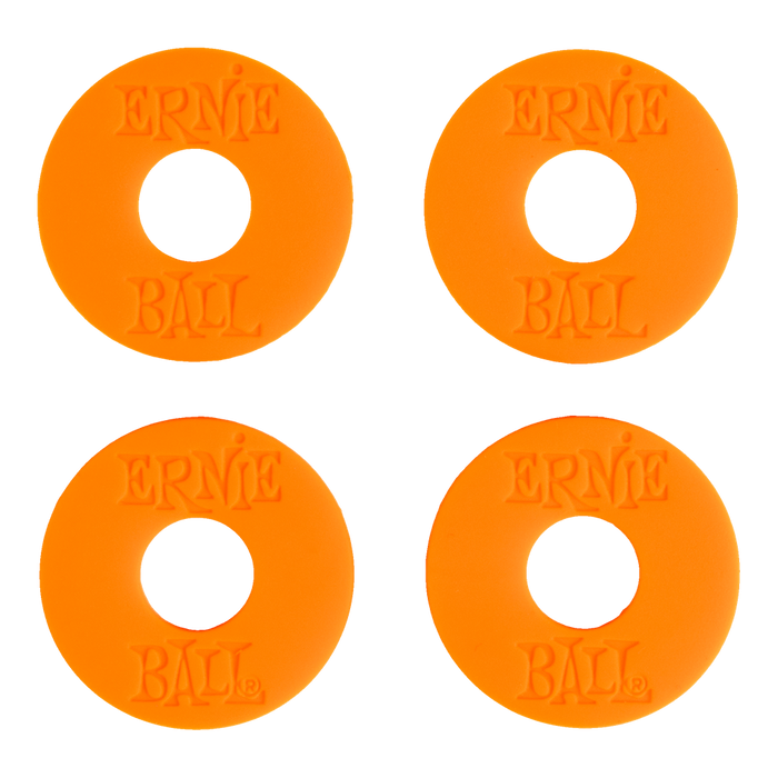 Ernie Ball Strap Blocks Locks | Rubber - Orange/Red