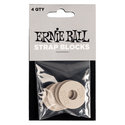Ernie Ball Strap Blocks Locks | Rubber - Grey - Guitar Warehouse