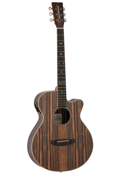Tanglewood Reunion Pro Super Folk Electro Acoustic - Solid Figured Ebony Top TR-PRO-SFCE-AEB - Guitar Warehouse