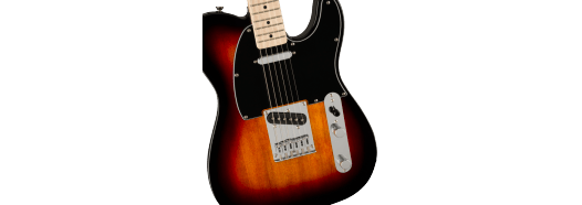 Fender Squier Affinity™ Telecatser® Maple Fingerboard, Black Pickguard, 3-Color Sunburst - Guitar Warehouse