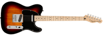 Fender Squier Affinity™ Telecatser® Maple Fingerboard, Black Pickguard, 3-Color Sunburst - Guitar Warehouse