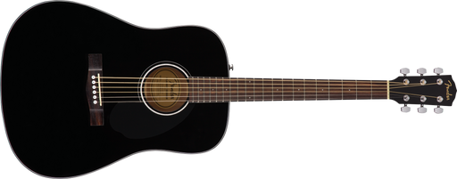 Fender CD-60S Dreadnought Acoustic Guitar, Walnut Fingerboard, Black - Guitar Warehouse