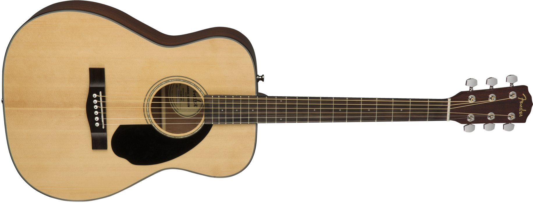 Fender CC-60S Concert, Walnut Fingerboard, Natural - Guitar Warehouse