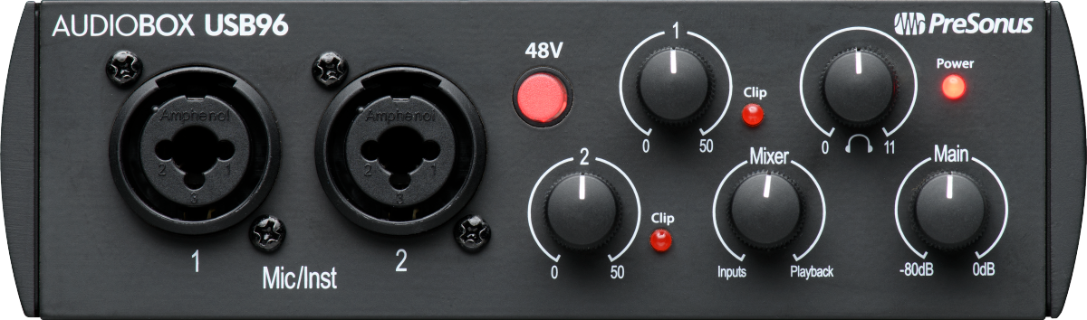 PreSonus® AudioBox® USB® 96K Studio - 25th Anniversary Edition Recording Bundle, Black, 100-120V - Guitar Warehouse