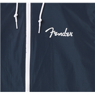 Fender® Spaghetti Logo Windbreaker, Navy - Guitar Warehouse