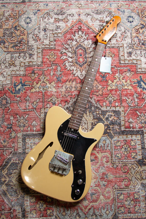 1970's Shaftesbury Thinline Tele in Butterscotch - Japan Made - Guitar Warehouse