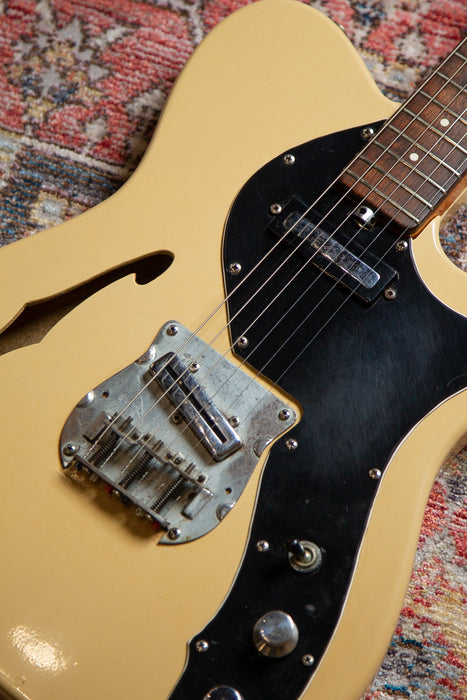 1970's Shaftesbury Thinline Tele in Butterscotch - Japan Made - Guitar Warehouse