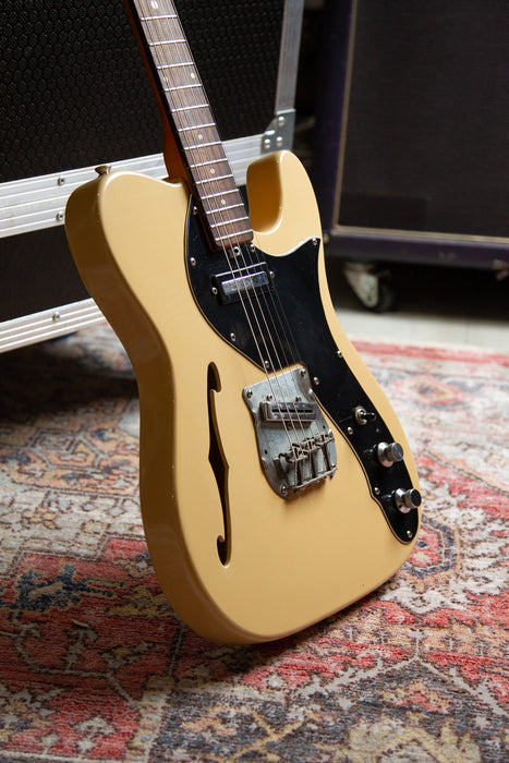1970's Shaftesbury Thinline Tele in Butterscotch - Japan Made - Guitar Warehouse