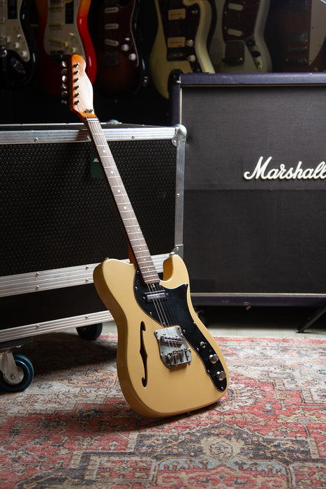 1970's Shaftesbury Thinline Tele in Butterscotch - Japan Made - Guitar Warehouse